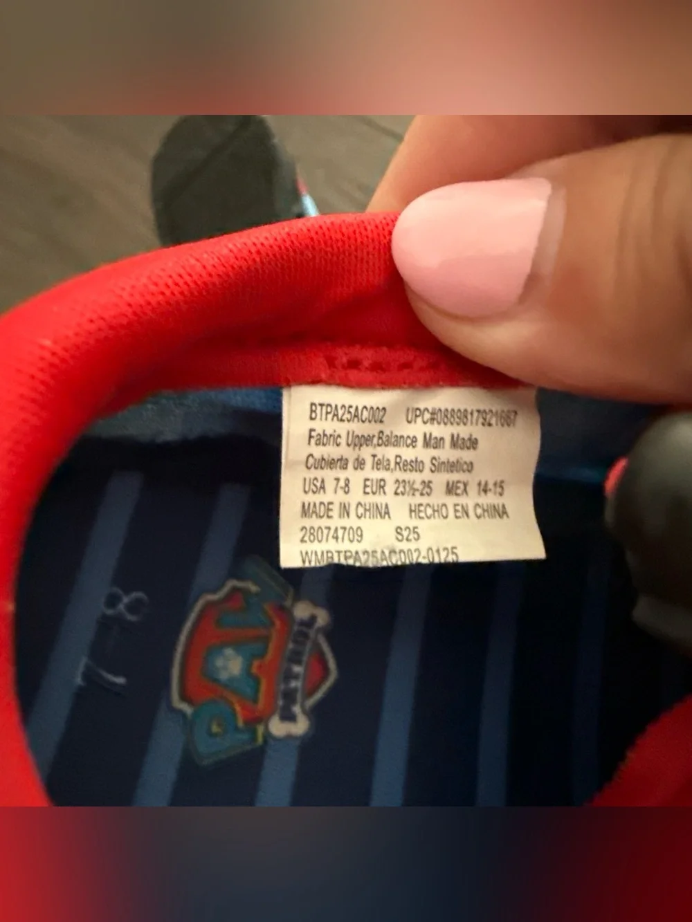 Paw Patrol Kids' Blue & Red Slip-On Water Shoes